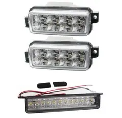 スーパーカブ 90 角目 フォグランプステー（ワンオフ品）LEDライト付