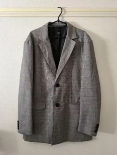 【美品】Bershka チェック柄 テーラードジャケット Lサイズ