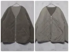 studio CLIP♡リバーシブル ボアジャケット キルティング 2way F