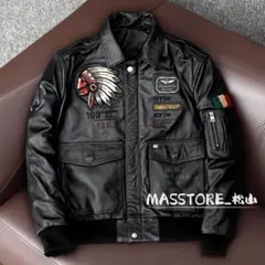 メンズ 革ジャン 牛革 フライトジャケット レザージャケット 本革S-6XL