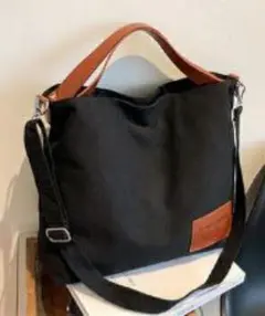 【新品未使用】ブラック 2wayショルダーバッグ