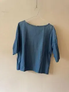ITEMS URBAN RESEARCH デニムライクブラウス 半袖のサムネイル