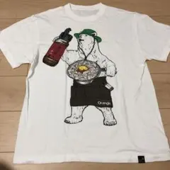 ほりにし　しろくま 料理 Tシャツ 白 Ｌサイズ go slow caravan