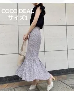 COCO DEAL ココディールフラワーマーメイドスカート　サイズ1 ラベンダー