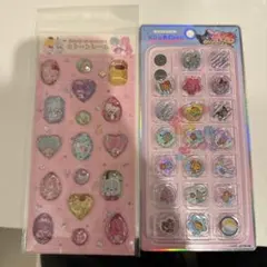 サンリオキャラクターズ ストーンシール おはじきシール2セット