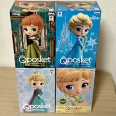 新品4点セット　アナ&エルサ アナと雪の女王 　Frozen Qposket