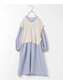 グローバルワーク　ニットベストSET TシャツOP160