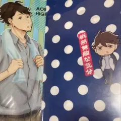 及川徹　岩泉一　ハイキュー　クリアファイル2種　wクリアポケット、コンビニ限定