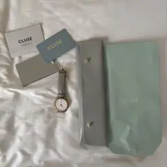 CLUSE ゴールド グレー アナログ時計