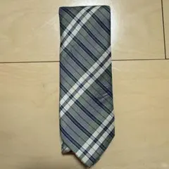 チェック柄ネクタイ グリーン ネイビー