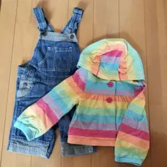 babyGap カラフルジャケットとオーバーオールセット 90