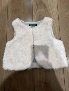 BeBe ピンク　ボアベスト　100cm