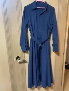 ROPÉ PICNIC ネイビー 長袖シャツワンピース サイズ40