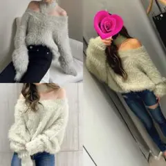 GYDA♡2wayシャギーチョーカーニット♡