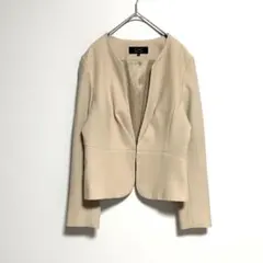 COUP DE CHANCE ノーカラージャケット ピンク　40 日本製のサムネイル