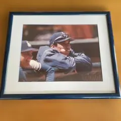 ドジャース時代の野茂写真額入り(雑誌ナンバーに掲載)