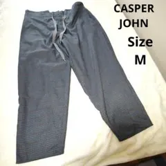 【オシャレ☆CASPER JOHN】青　黒　チェック　千鳥柄パンツ　サイズMのサムネイル