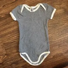 PETIT BATEAU ストライプ ベビー肌着 24m86cm