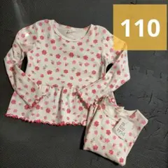 新品+中古 花柄 長袖カットソー ミコリッド