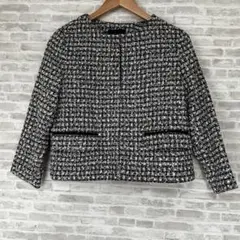 【新品】ユニクロ　ツイード　ノーカラー　ジャケット　Mサイズ