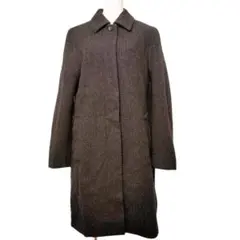 PaulSmith ポールスミス ダークブラウン ロングコート ウール混紡