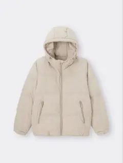 GU ヒートパデッドブルゾン ベージュ Sサイズ