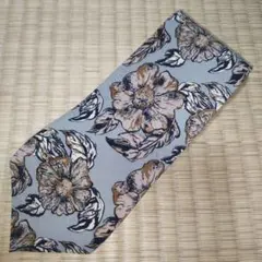 C, Garets 花柄 ネクタイ グレー系