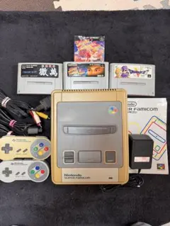 Nintendo スーパーファミコン 本体 セット カセット3本付き