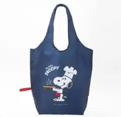 SNOOPY でかエコバッグ ネイビー　(レタスクラブ付録)