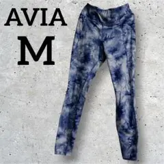 AVIA アヴィア 【M】タイダイ柄 ハイウエストレギンス
