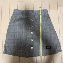 PINK-latte ピンクラテ Sサイズ チェック柄スカート フロントボタン