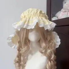 ハンドメイド　ロリータ　帽子