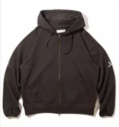 DIASPORA Double Pocket Full Zip Hooded 黒