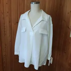 プロポーションボディドレッシング　ブラウス　シャツ　コンサバ　仕事　M