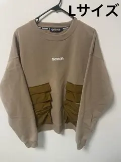OUTDOOR ベージュ スウェット トレーナー　Lサイズ