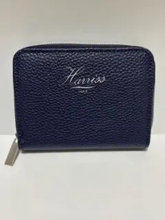 新品未使用　Harrissネイビー 二つ折り財布