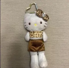 最安値　ハローキティ ヒョウ柄ぬいぐるみ 脚長ギャルキティ