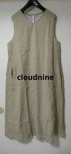 クラウドナイン　cloudnine シャーリングノースリーブワンピス