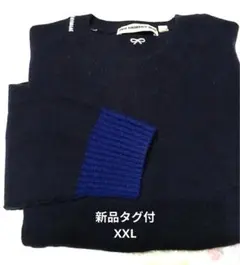 プレミアムラムクルーネックセーター xl