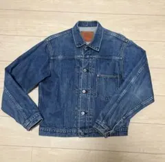 濃紺】リーバイスプレミアム 1st デニムジャケット ネップ ヘンプ混 L