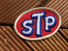【70's STP ワッペン】ビンテージ オイル ホットロッド
