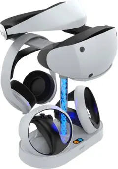 PS VR2用充電スタンド コントローラー2台同時充電可能 充電器