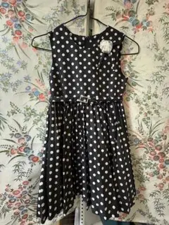 ドット ノースリーブ　ワンピース 120 セレモニー