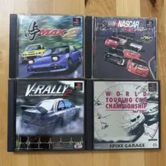 【動作確認済み】プレイステーション PS　レーシングゲーム　4点セット