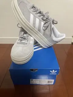 adidas Gazelle bold グレー スニーカー　厚底