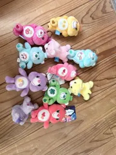 ケアベア ぬいぐるみ キーホルダー11コ