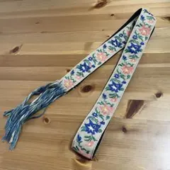 niko and... ニコアンド チロリアン調 刺繍ベルト フリンジのサムネイル