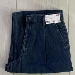 ユニクロドレープデニムタックパンツ