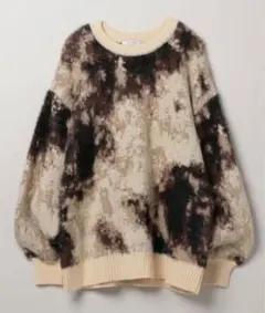 jeanasis アニマルライクパターンプルオーバー