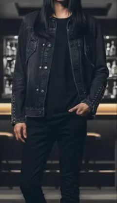 スタッズ デニムジャケット